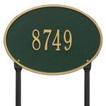 Hawthorne Oval Standard Lawn Address Plaque