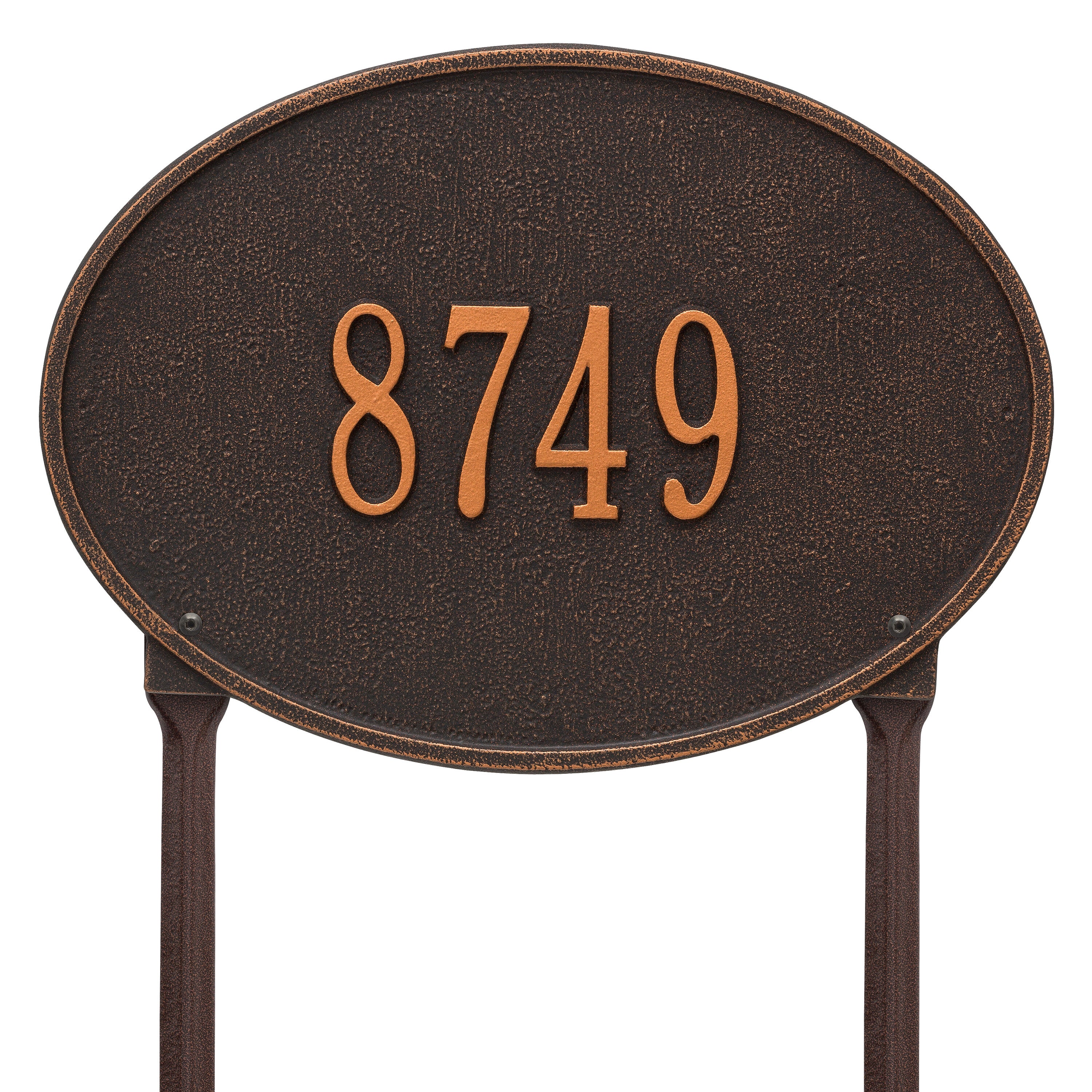 Hawthorne Oval Standard Lawn Address Plaque