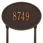 Hawthorne Oval Standard Lawn Address Plaque