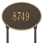 Hawthorne Oval Standard Lawn Address Plaque