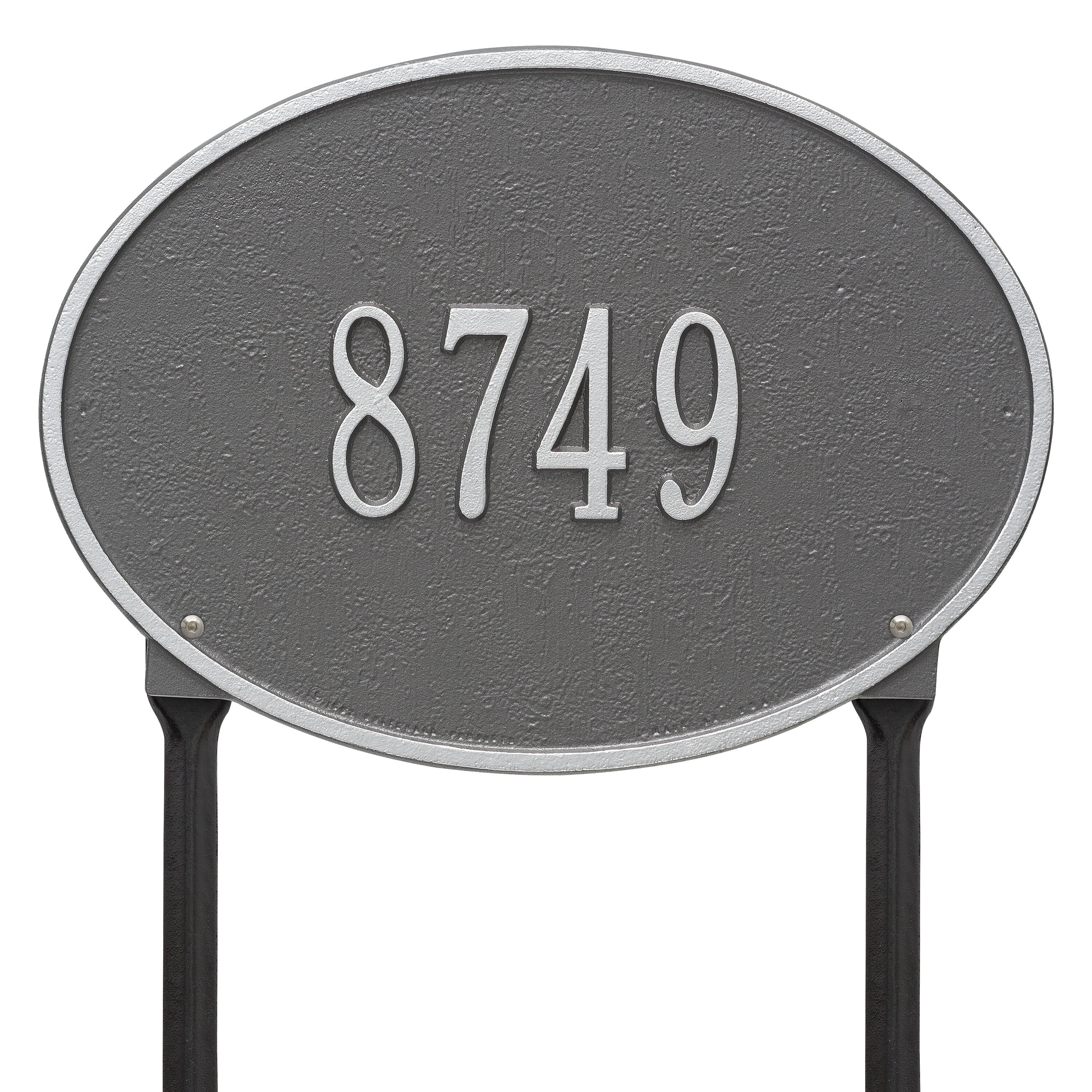 Hawthorne Oval Standard Lawn Address Plaque