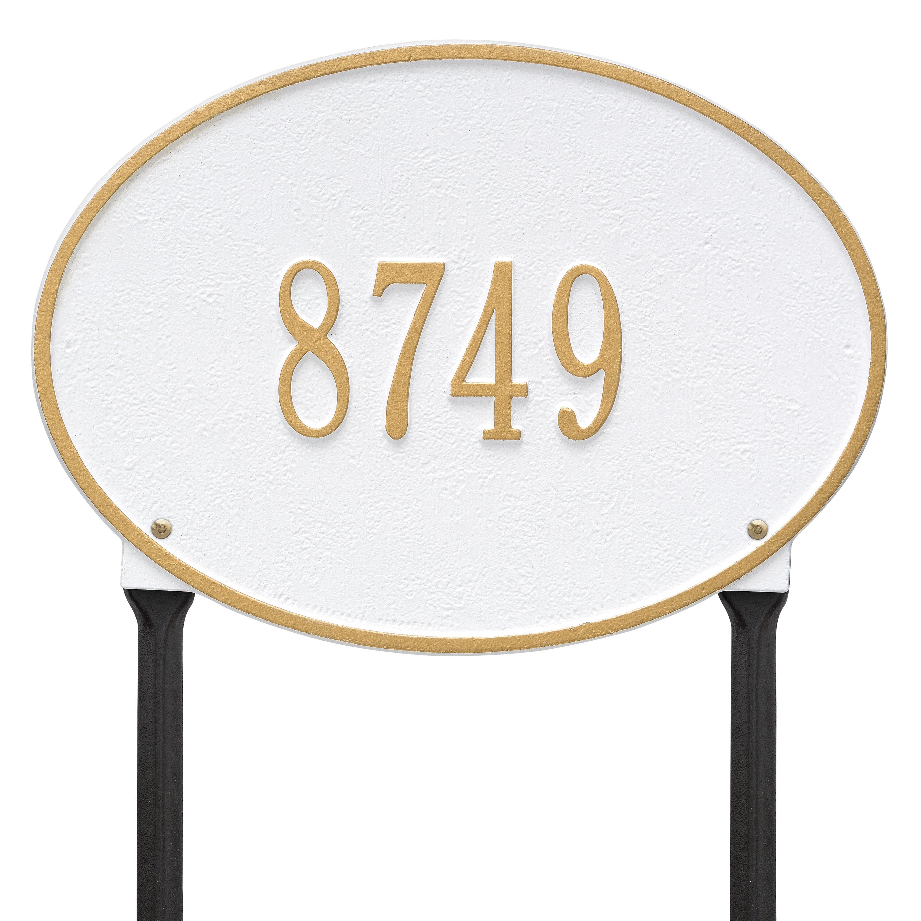 Hawthorne Oval Standard Lawn Address Plaque
