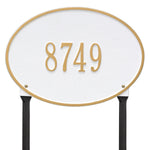 Hawthorne Oval Standard Lawn Address Plaque