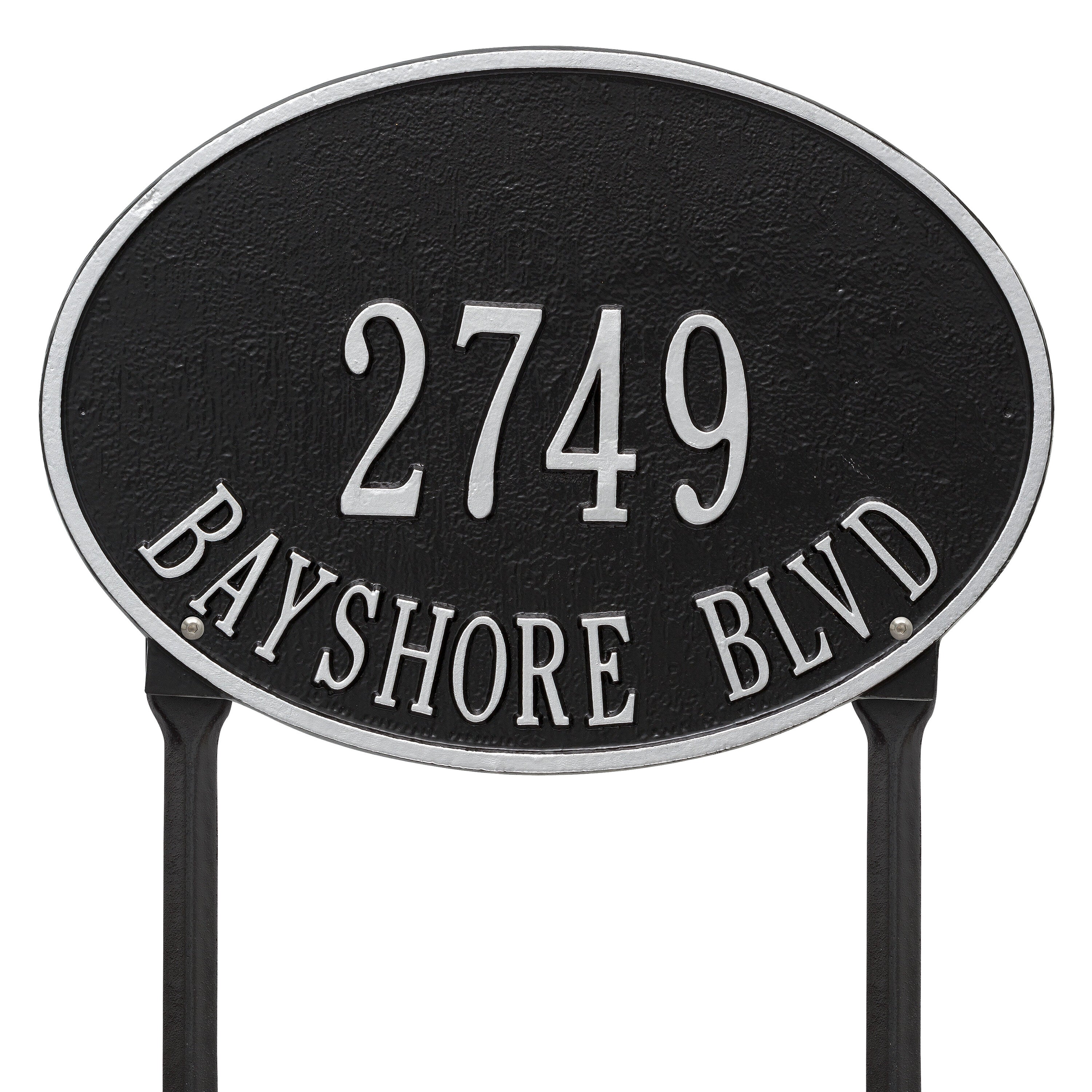 Hawthorne Oval Standard Lawn Address Plaque
