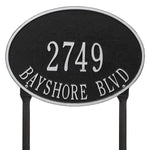 Hawthorne Oval Standard Lawn Address Plaque