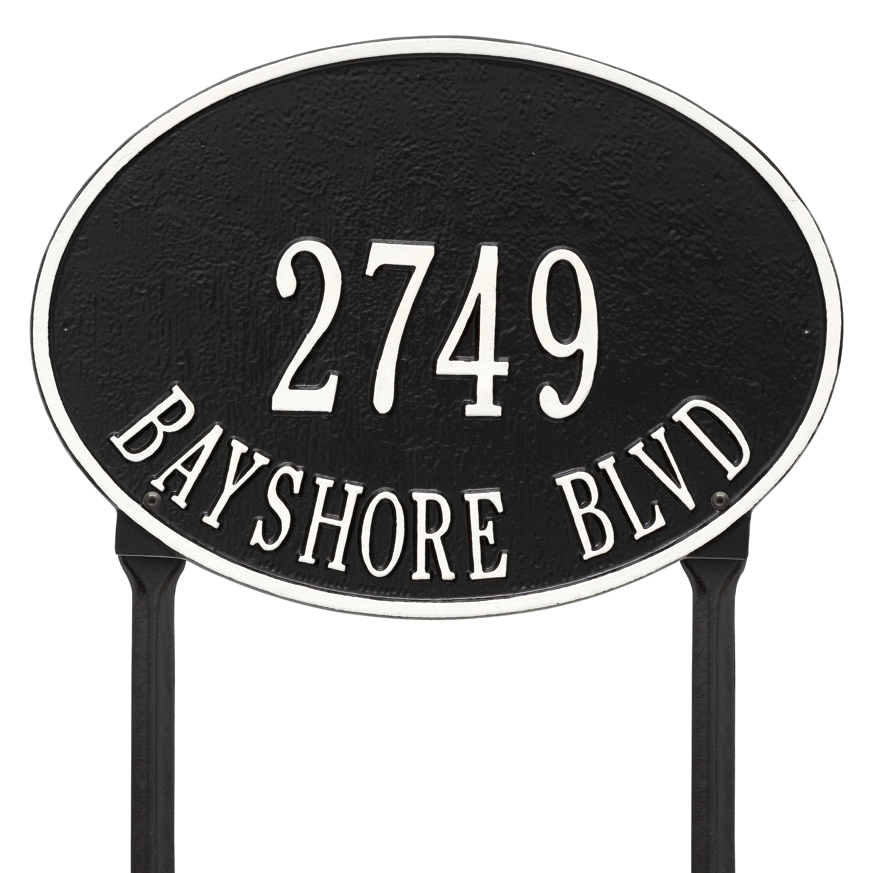 Hawthorne Oval Standard Lawn Address Plaque