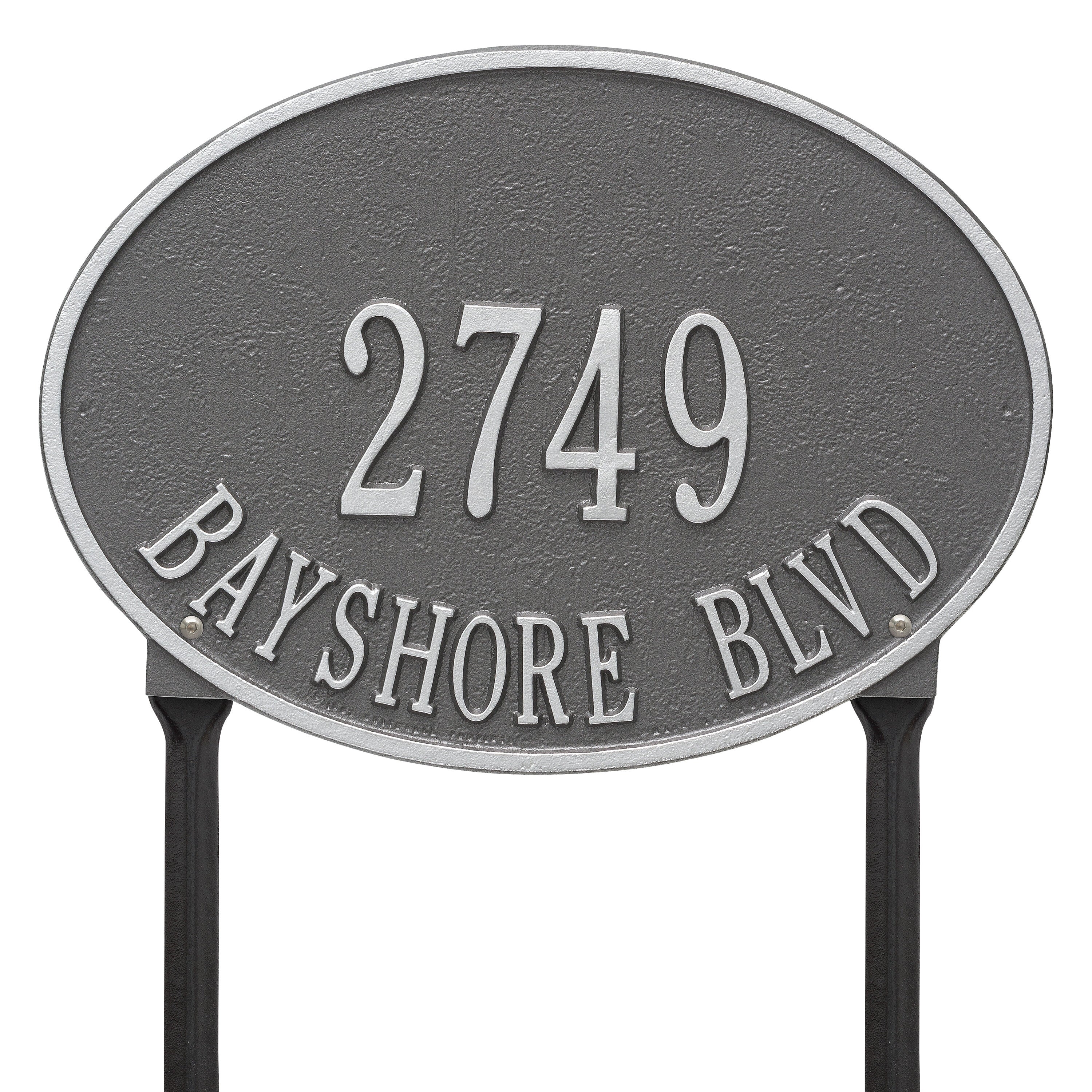 Hawthorne Oval Standard Lawn Address Plaque