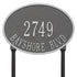 Hawthorne Oval Standard Lawn Address Plaque