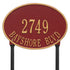 Hawthorne Oval Standard Lawn Address Plaque