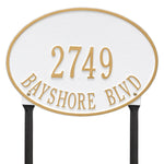 Hawthorne Oval Standard Lawn Address Plaque