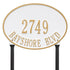 Hawthorne Oval Standard Lawn Address Plaque
