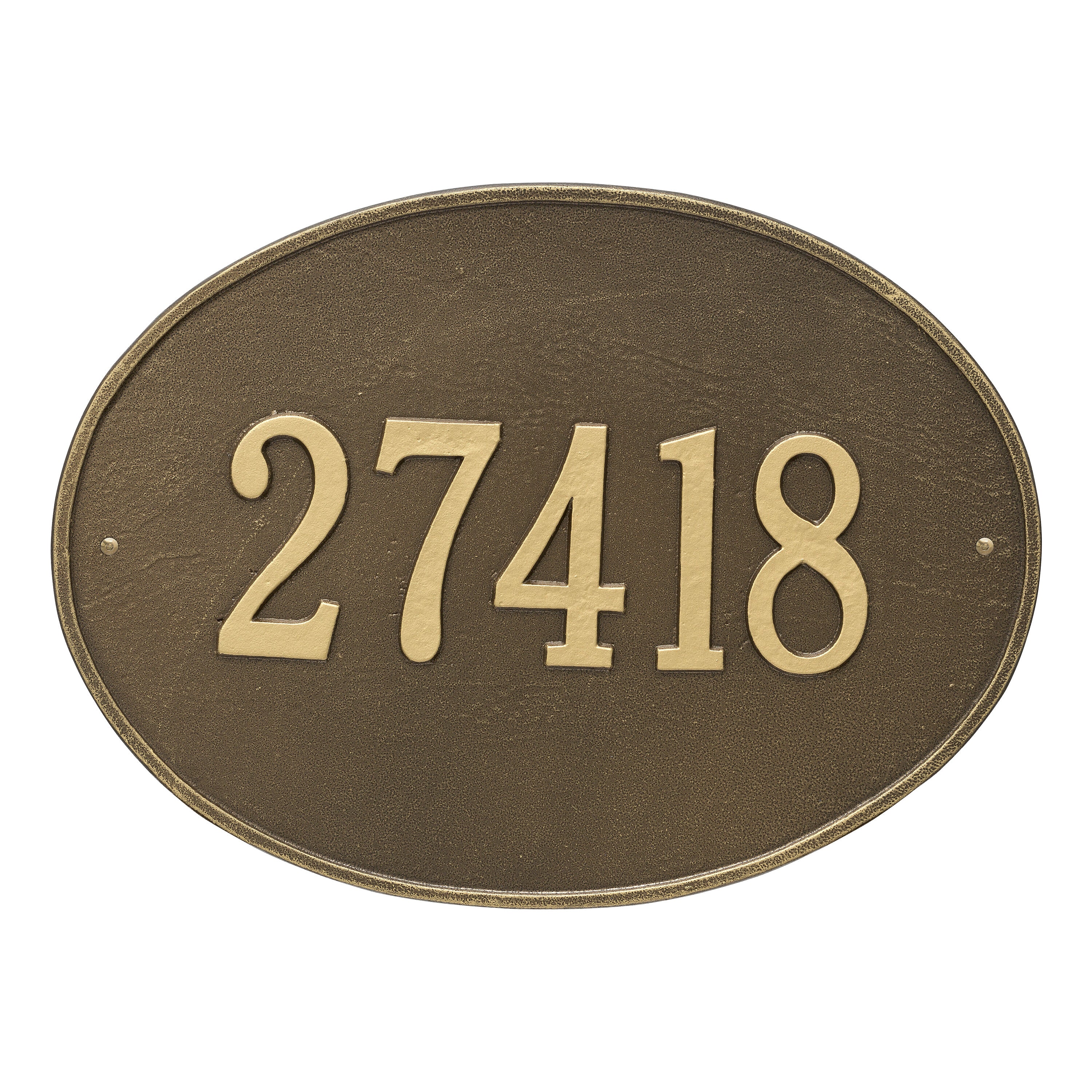 Hawthorne Oval Estate Wall Address Plaque