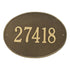 Hawthorne Oval Estate Wall Address Plaque