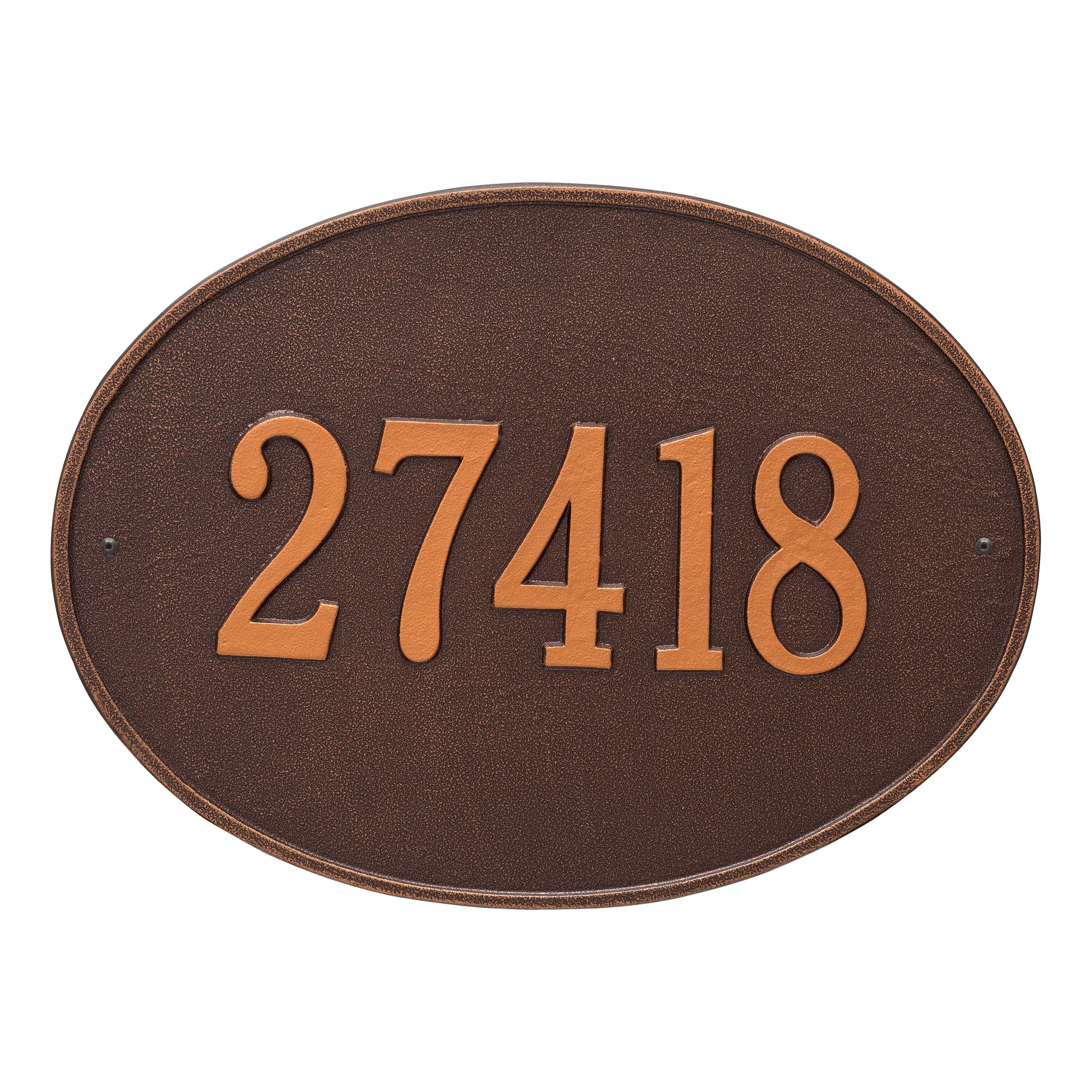 Hawthorne Oval Estate Wall Address Plaque