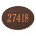 Hawthorne Oval Estate Wall Address Plaque