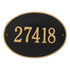 Hawthorne Oval Estate Wall Address Plaque