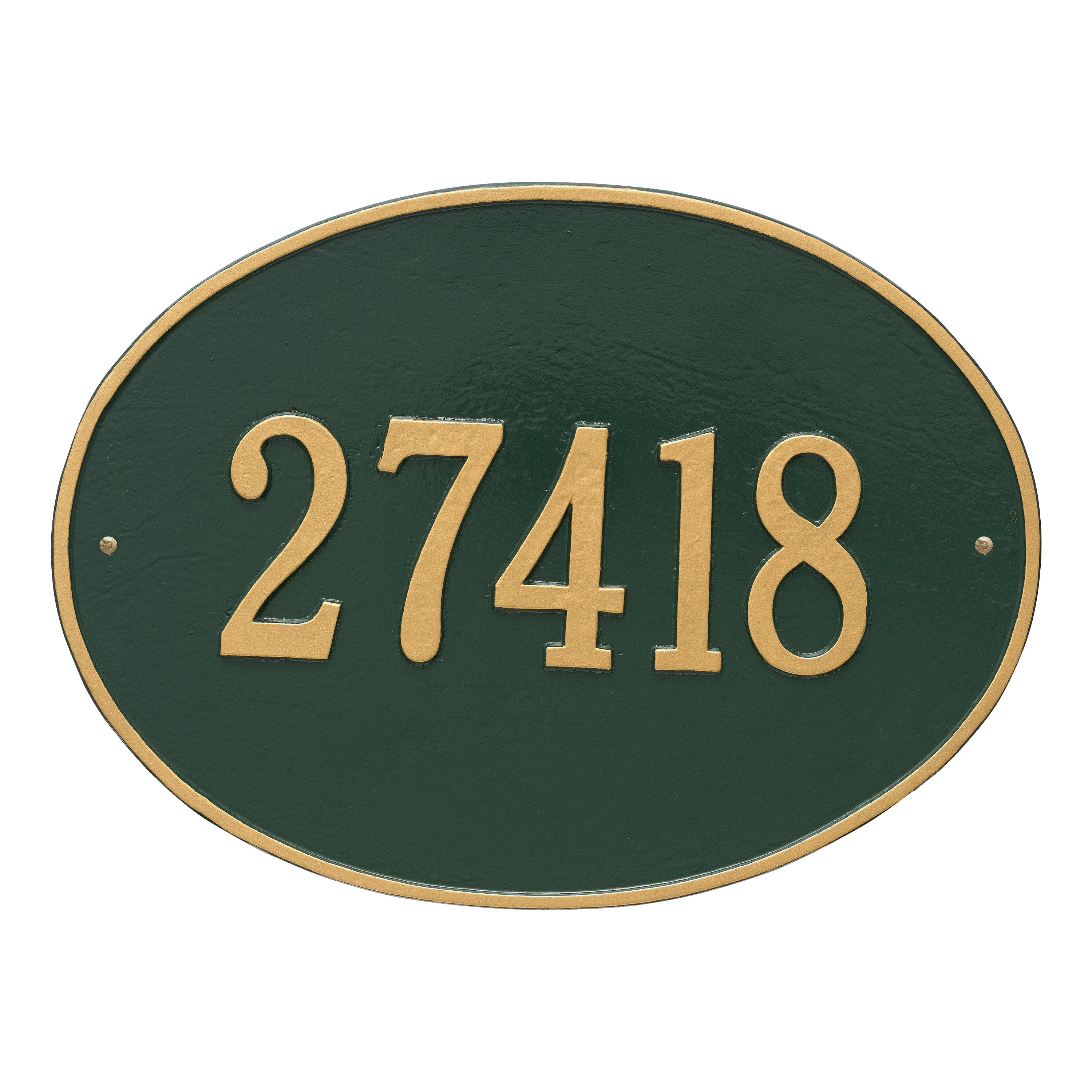 Hawthorne Oval Estate Wall Address Plaque