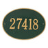 Hawthorne Oval Estate Wall Address Plaque