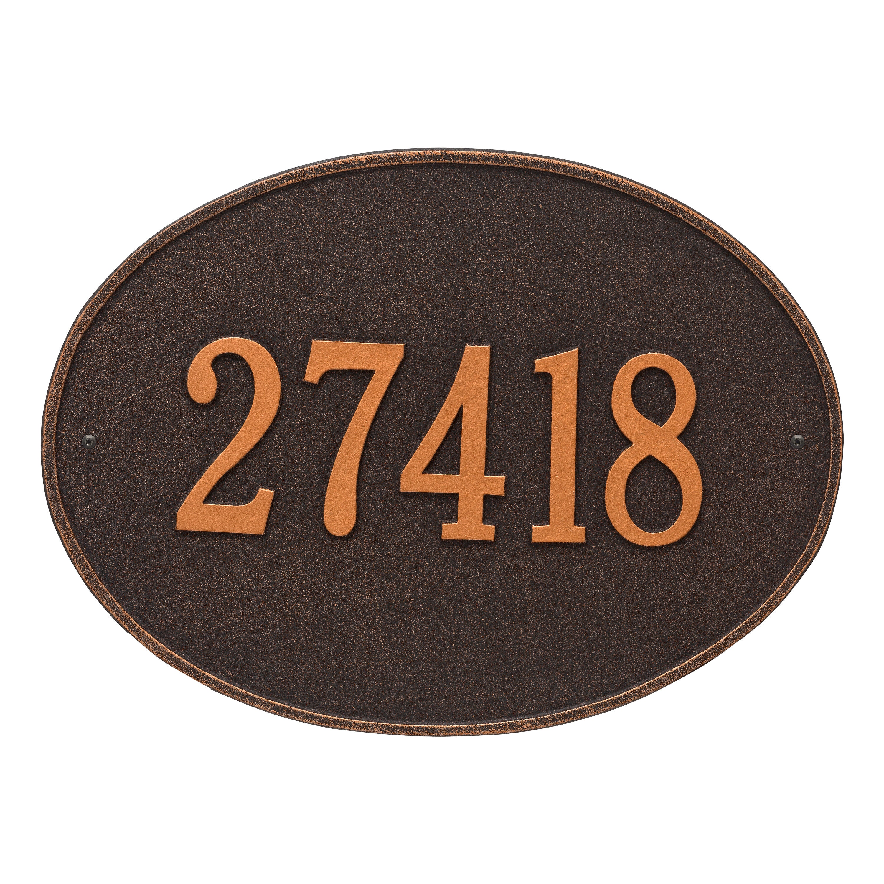 Hawthorne Oval Estate Wall Address Plaque