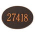 Hawthorne Oval Estate Wall Address Plaque