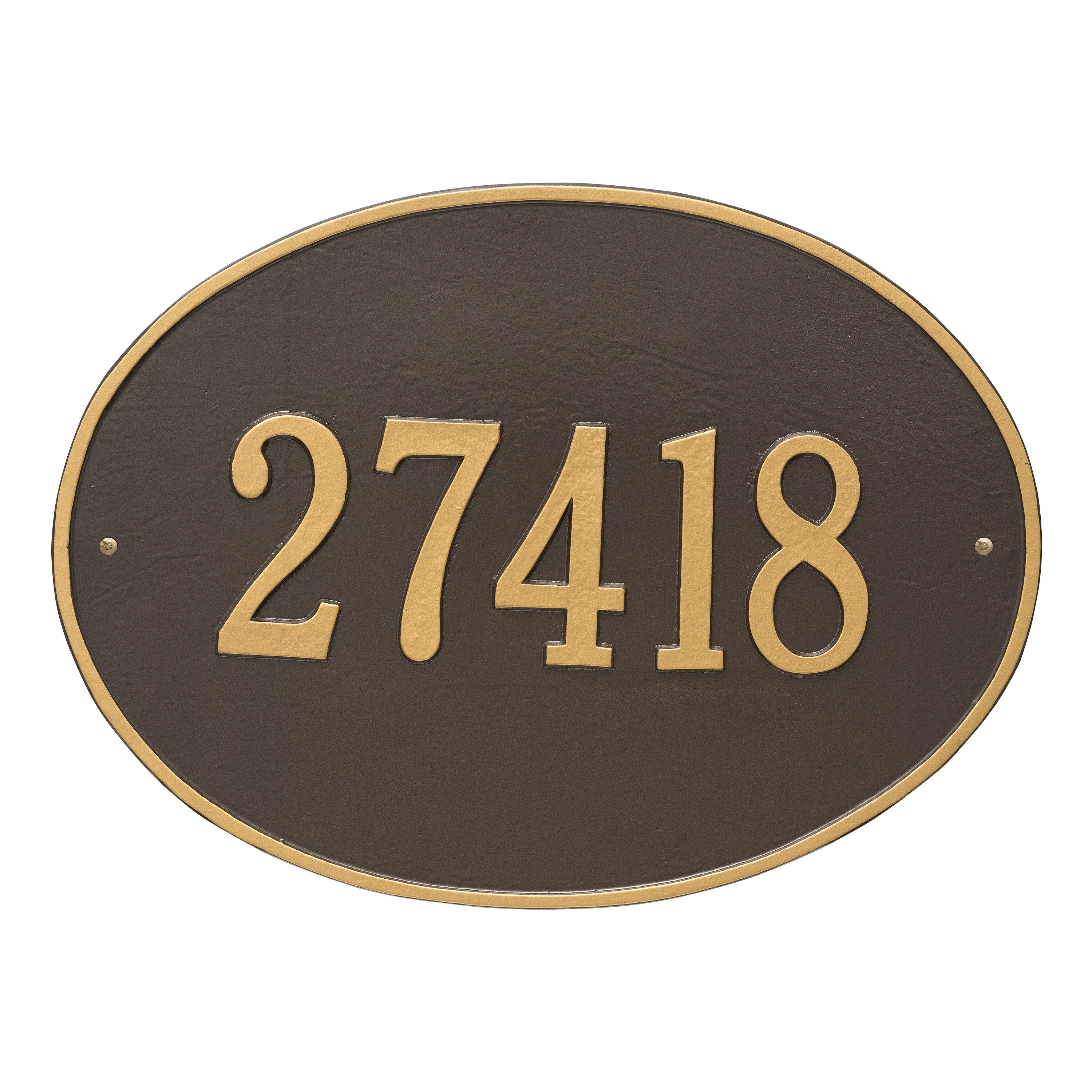 Hawthorne Oval Estate Wall Address Plaque