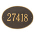 Hawthorne Oval Estate Wall Address Plaque