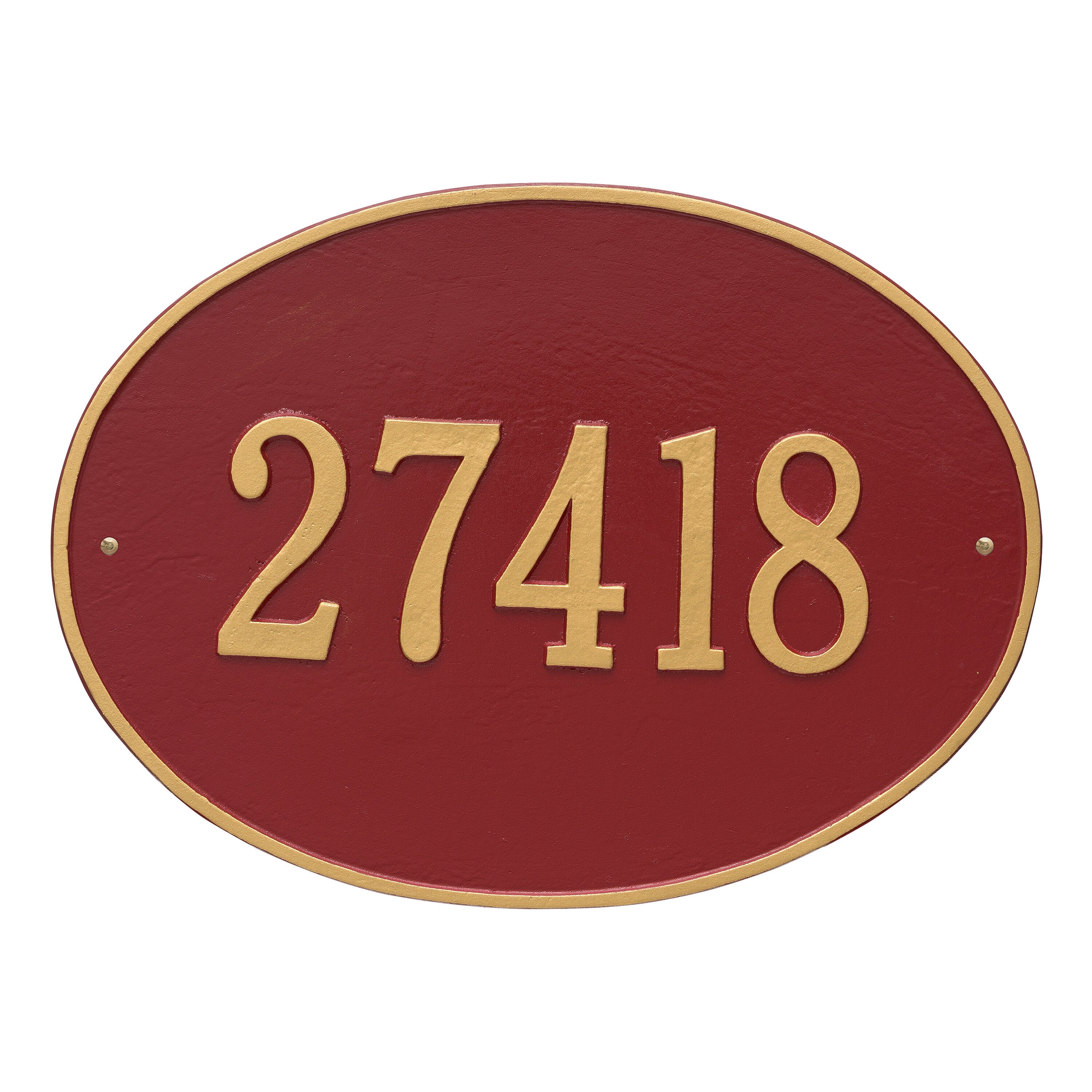 Hawthorne Oval Estate Wall Address Plaque