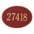 Hawthorne Oval Estate Wall Address Plaque