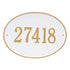 Hawthorne Oval Estate Wall Address Plaque