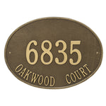 Hawthorne Oval Estate Wall Address Plaque