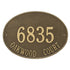Hawthorne Oval Estate Wall Address Plaque