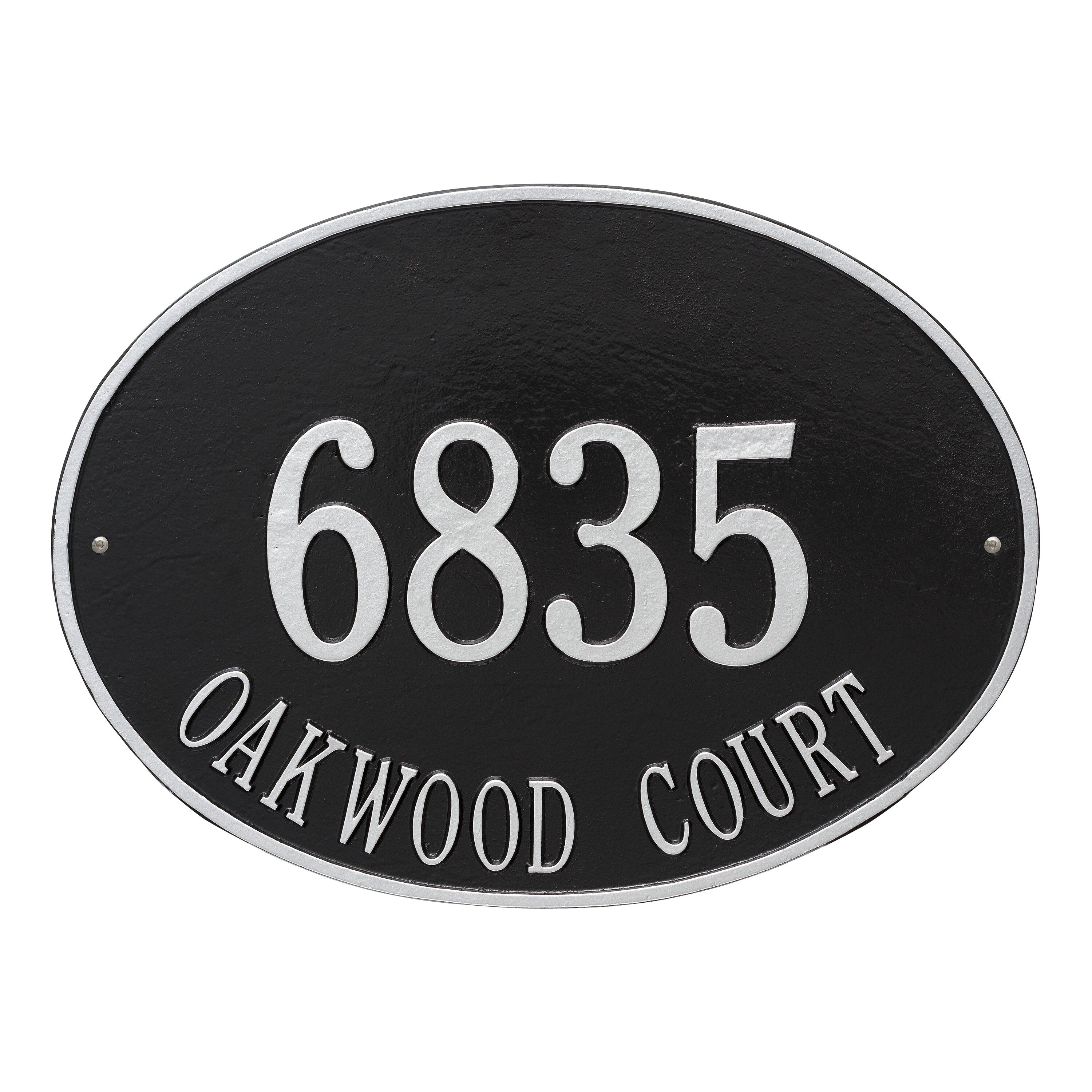 Hawthorne Oval Estate Wall Address Plaque