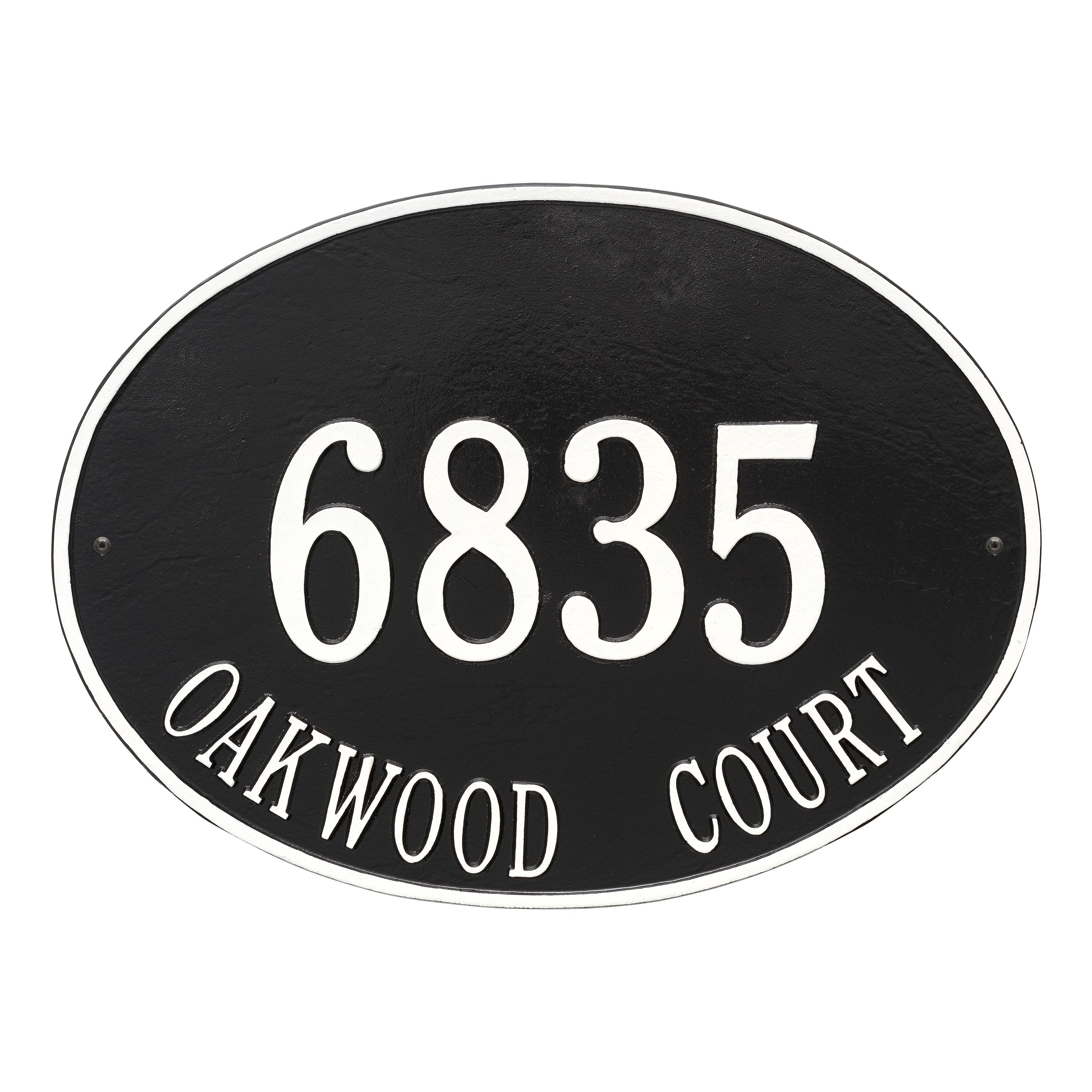 Hawthorne Oval Estate Wall Address Plaque