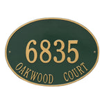 Hawthorne Oval Estate Wall Address Plaque