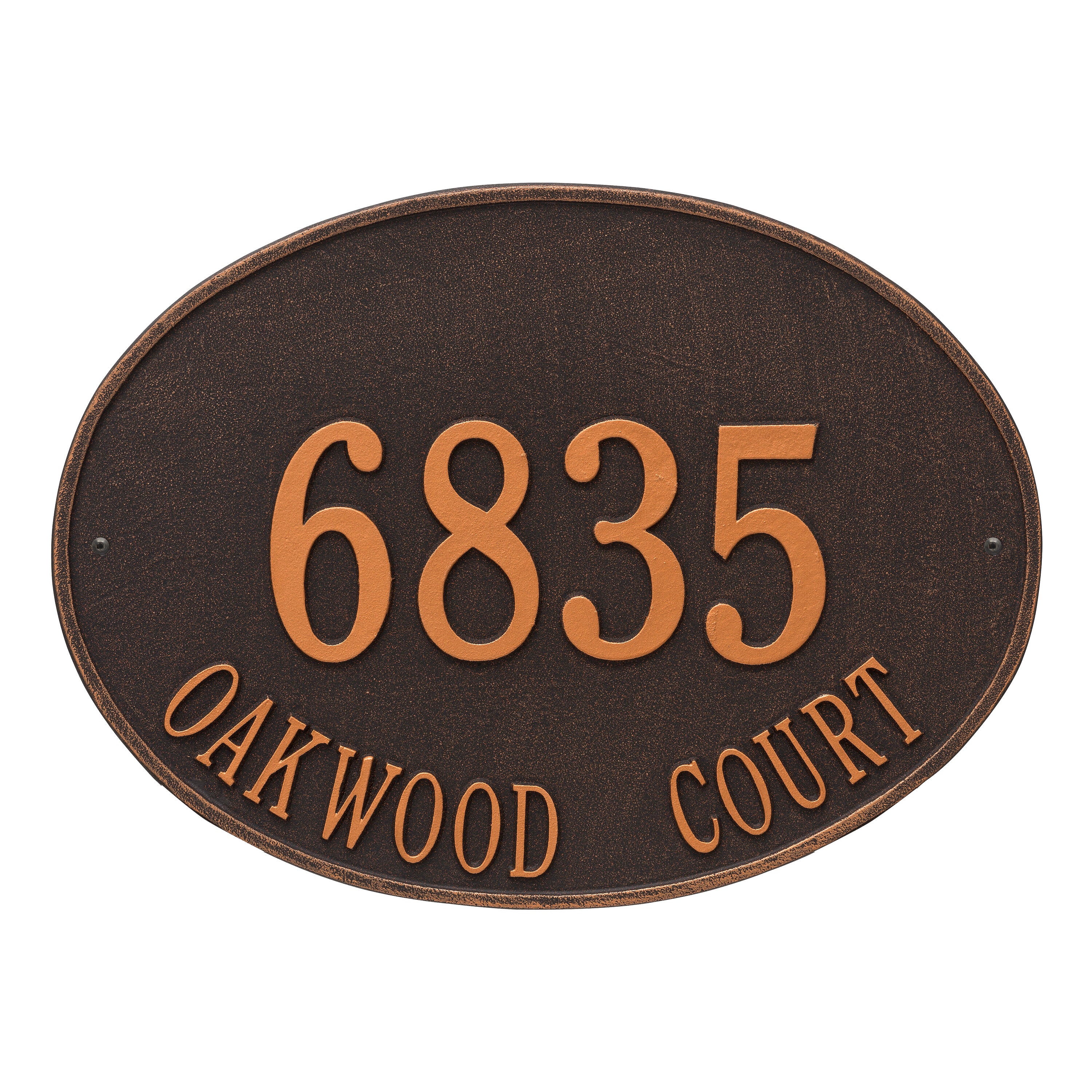 Hawthorne Oval Estate Wall Address Plaque
