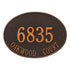 Hawthorne Oval Estate Wall Address Plaque