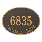 Hawthorne Oval Estate Wall Address Plaque