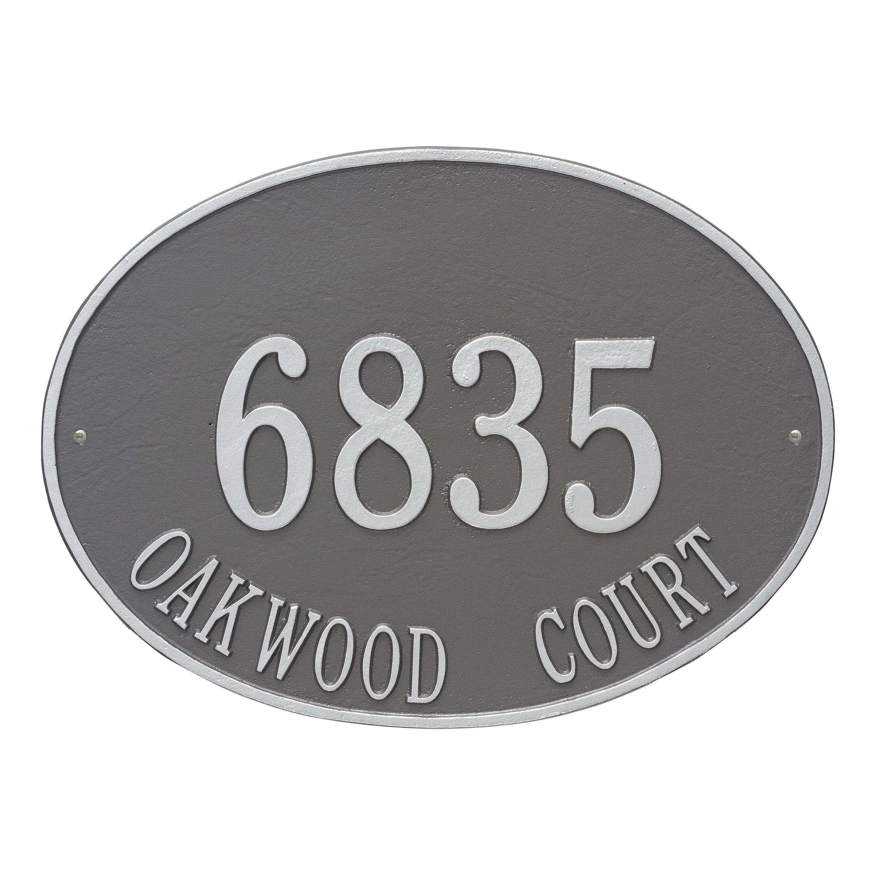 Hawthorne Oval Estate Wall Address Plaque