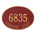 Hawthorne Oval Estate Wall Address Plaque