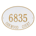Hawthorne Oval Estate Wall Address Plaque