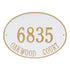 Hawthorne Oval Estate Wall Address Plaque