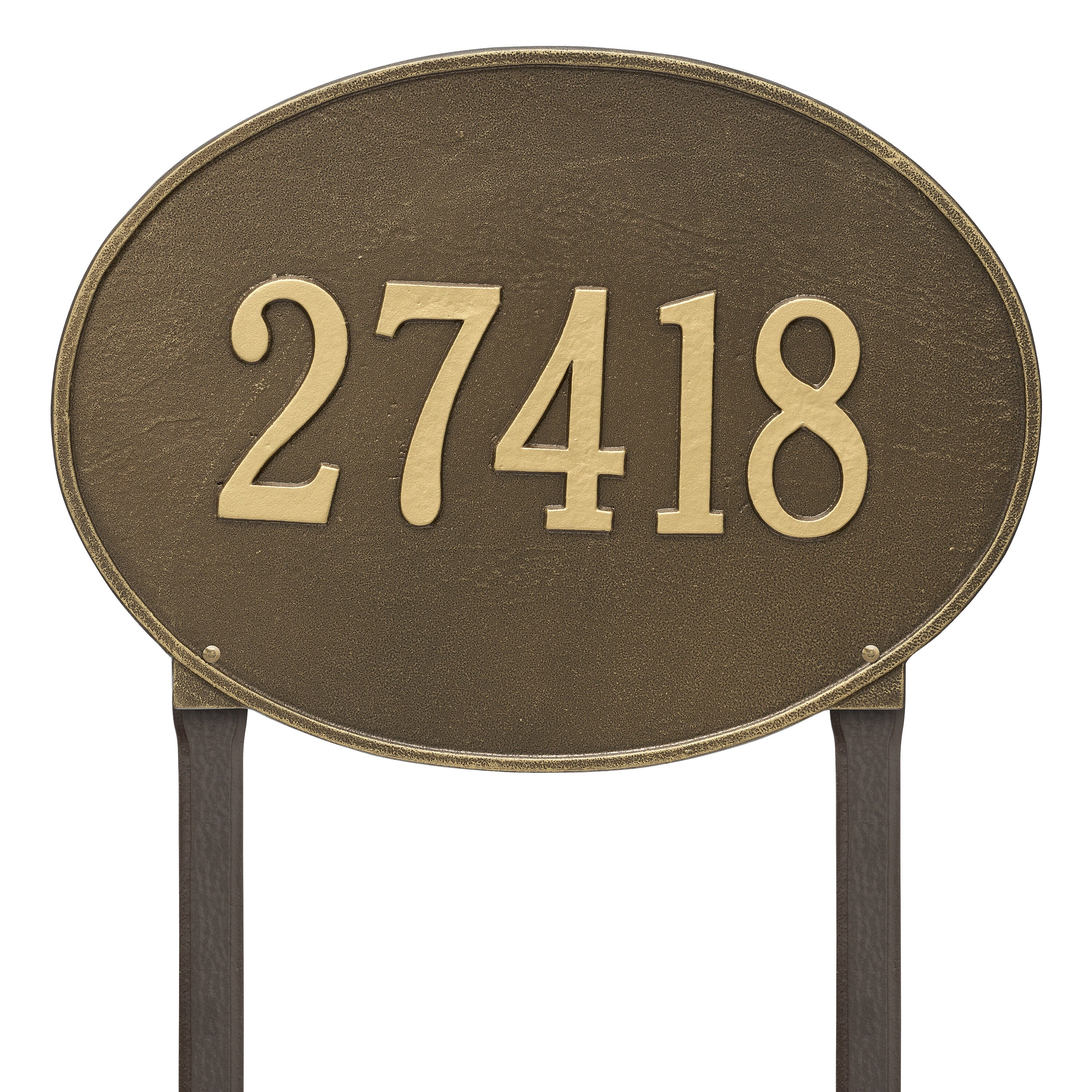 Hawthorne Estate Oval Lawn Address Plaque