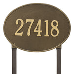 Hawthorne Estate Oval Lawn Address Plaque
