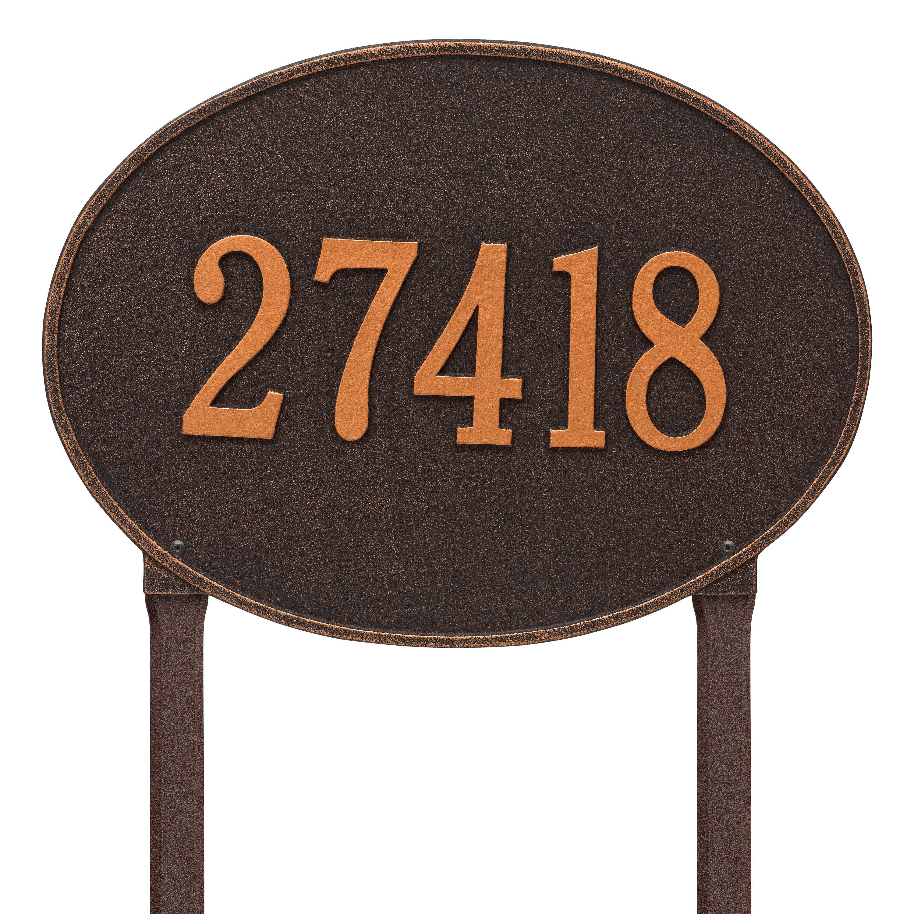 Hawthorne Estate Oval Lawn Address Plaque