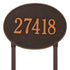 Hawthorne Estate Oval Lawn Address Plaque