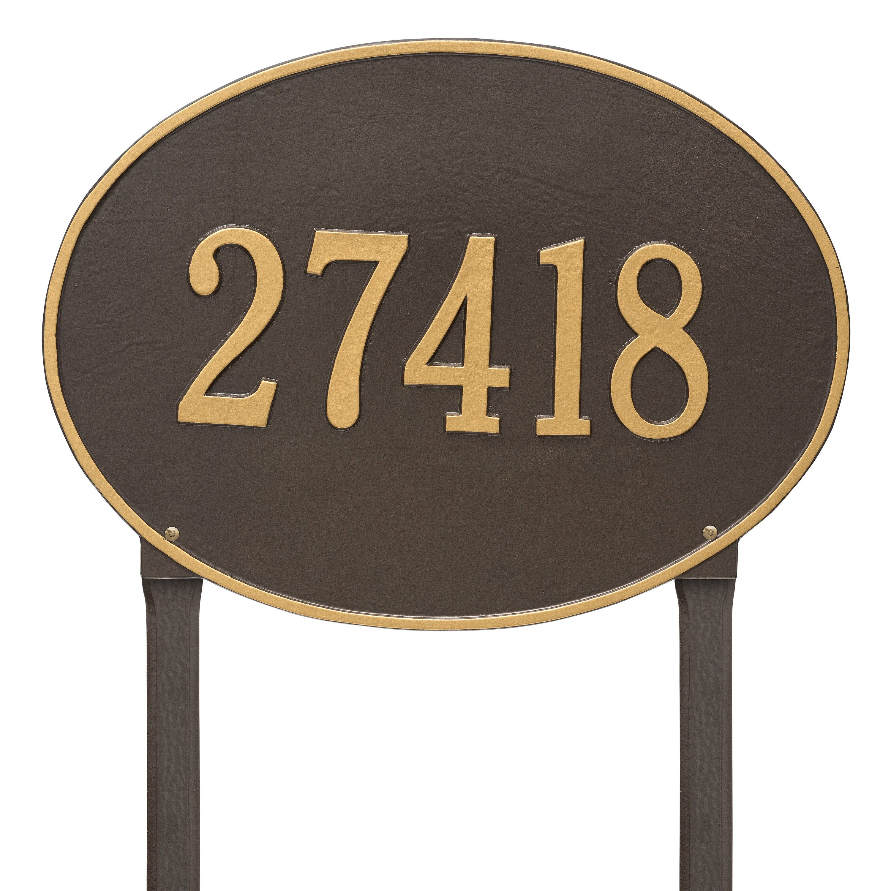 Hawthorne Estate Oval Lawn Address Plaque