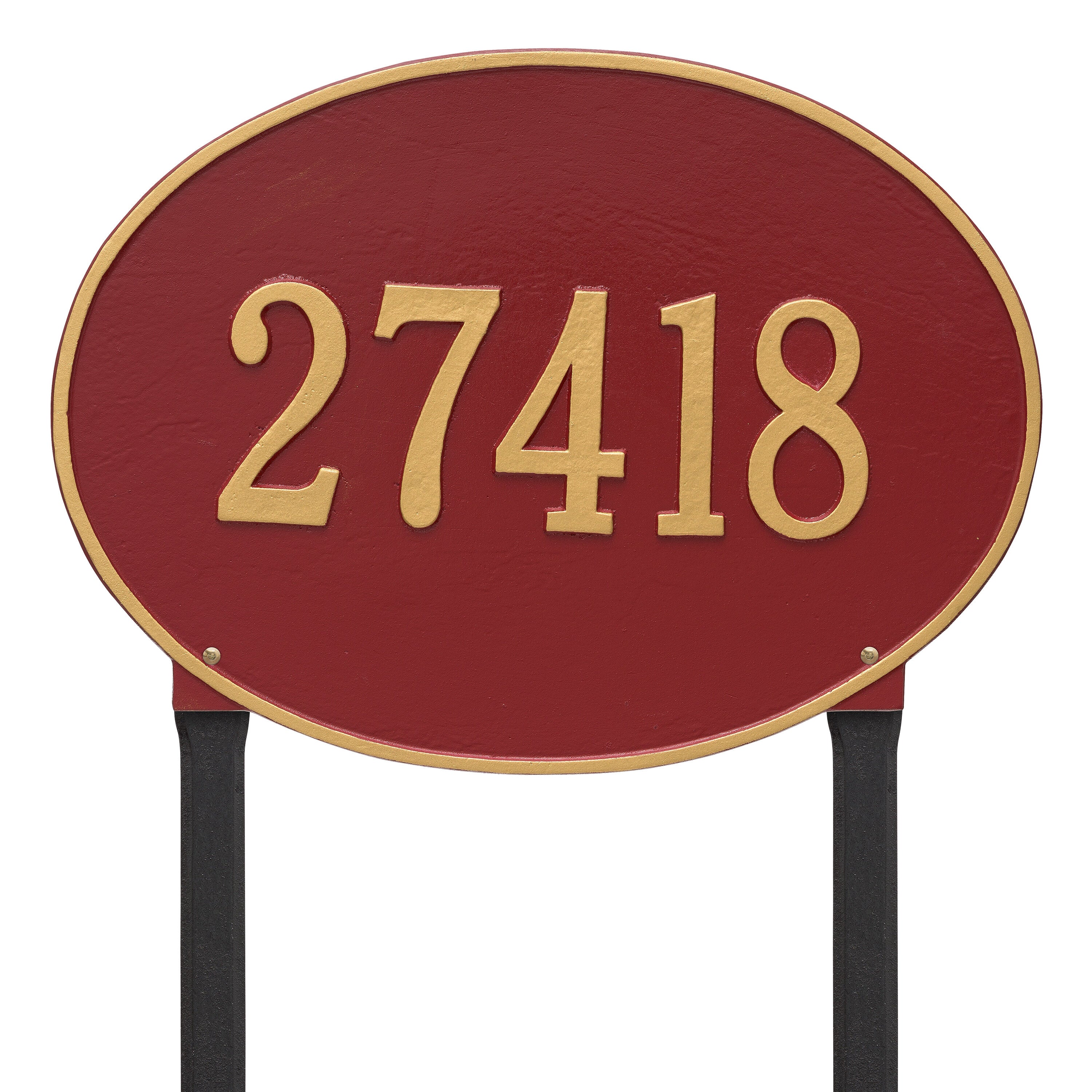 Hawthorne Estate Oval Lawn Address Plaque