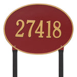 Hawthorne Estate Oval Lawn Address Plaque