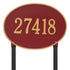 Hawthorne Estate Oval Lawn Address Plaque