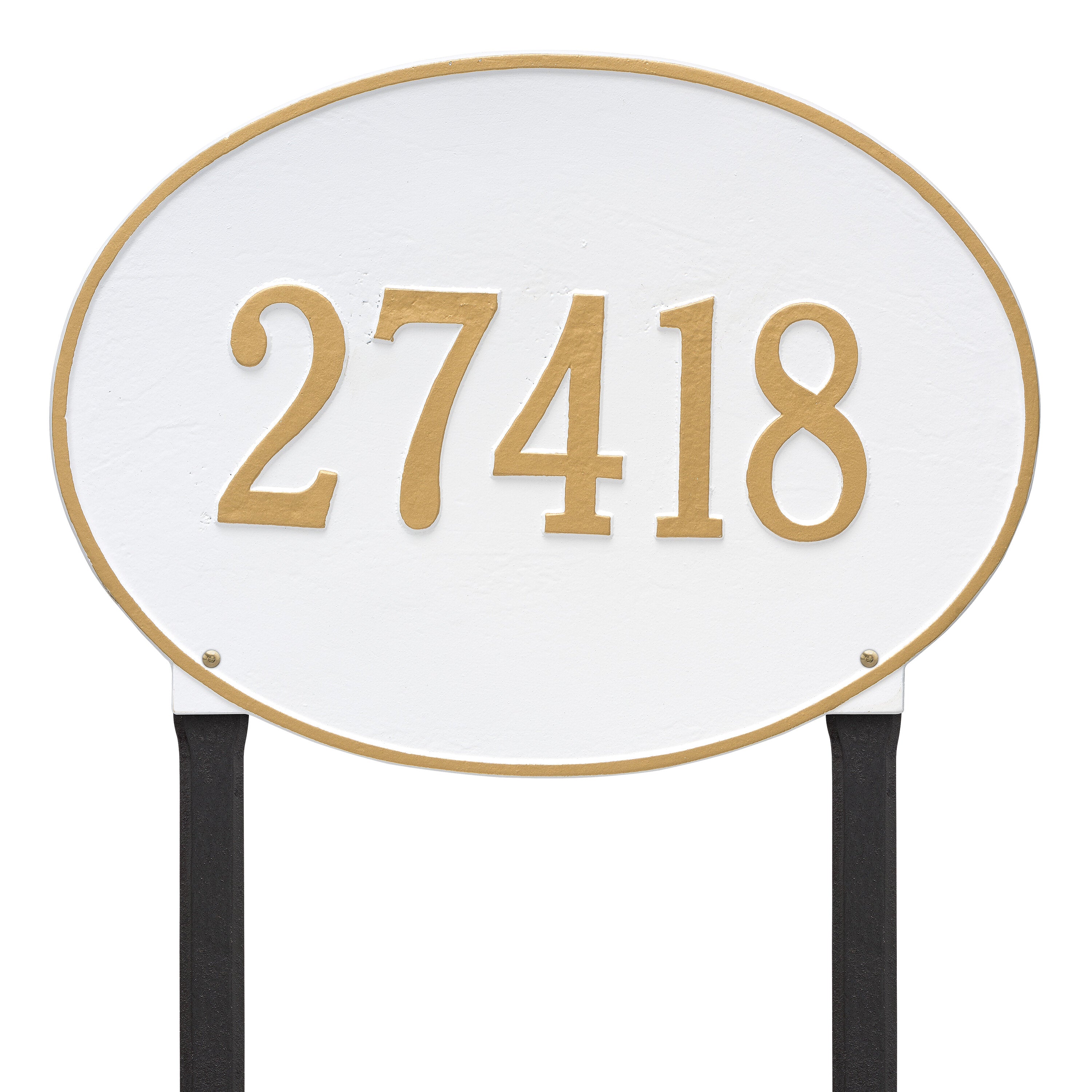 Hawthorne Estate Oval Lawn Address Plaque